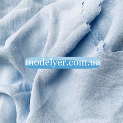 Ткань Американский креп (голубой)